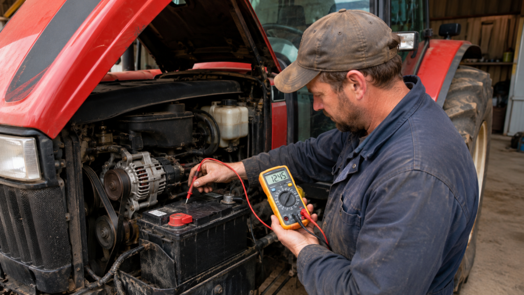 Learn the most common tractor battery problems farmers face, why batteries fail, warning signs to check, and simple maintenance tips to avoid starting trouble in the field.